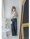 Jennie Jeans 全彈性直筒褲管修飾腿型牛仔褲/ PT8471