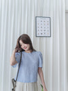 （Special Fabric！) Snow Dot, Blouse 雪花點點布清新減齡上衣/ TP9045