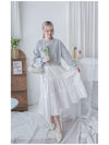 Sweater Elegant OPS 假兩件衛衣X傘裙設計連身裙/ DS1006