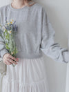 Sweater Elegant OPS 假兩件衛衣X傘裙設計連身裙/ DS1006