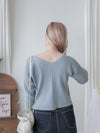 V Collar Knit 雙面V領顯瘦微修腰針織衫/ TP9191