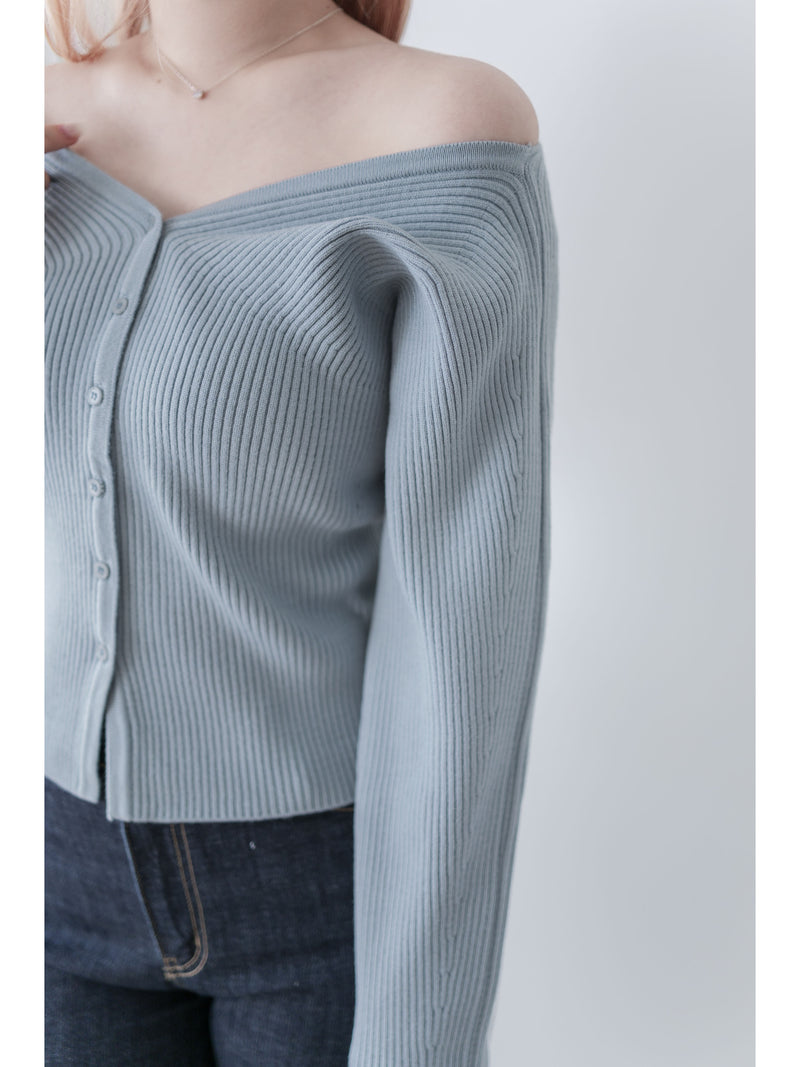 V Collar Knit 雙面V領顯瘦微修腰針織衫/ TP9191
