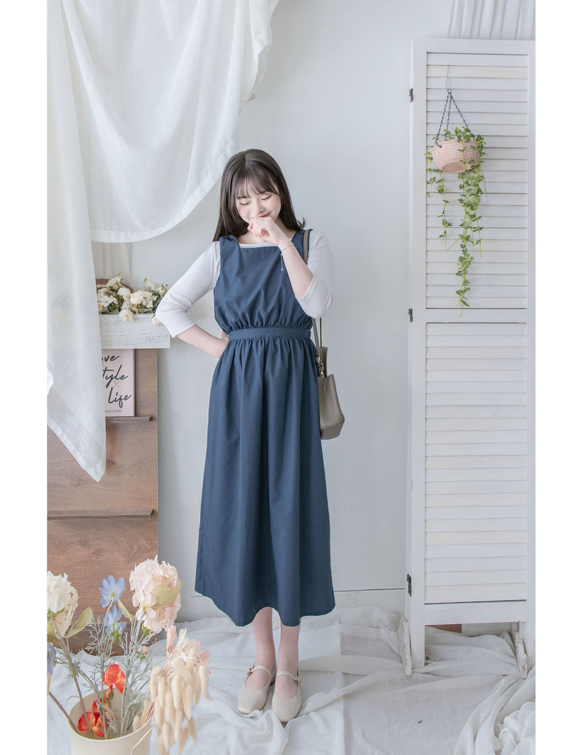 Boat Collar Tee 顯鎖骨闊船領弧形下擺修身百搭上衣/ TP9189