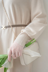 Knit Fishtail Dress 圓V領寬鬆裙身顯瘦魚尾針織連身裙/ DS1005