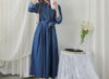 ! 熱賣款式 限量現貨 ✨(有口袋) Denim Pleated Dress 牛仔布隨性口袋前腰下車褶連身裙/ DS9661