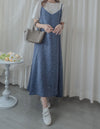 （限量現貨) Dot Marble, Dress 午夜藍雲石飄逸背心裙/ DS9647