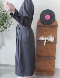【現貨限量回歸 beige ONLY】Pleated Waist Dress 腰間車褶極顯瘦連身裙/ DS9667