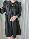 Ribbon Dress 蝴蝶綁帶設計隨性膝上連身裙/ DS1013