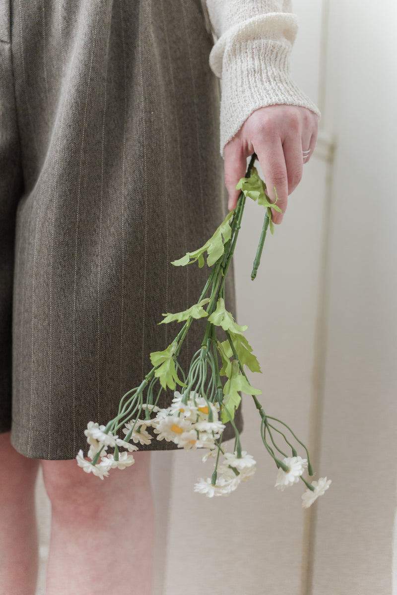 Classic Stripe Skirt Pants 英倫直條紋後橡筋A字裙褲/ SK8910