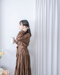 Charlotte Dress 一物兩用可綁腰口袋恤衫裙/ DS1019 (pre-order 11月24截單)