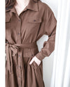 Charlotte Dress 一物兩用可綁腰口袋恤衫裙/ DS1019 (pre-order 11月24截單)