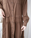 Charlotte Dress 一物兩用可綁腰口袋恤衫裙/ DS1019 (pre-order 11月24截單)