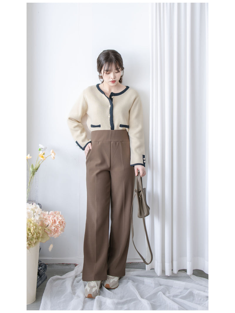 ✨全彈性 Straight Pants 百搭顯瘦高腰西褲/ PT8472