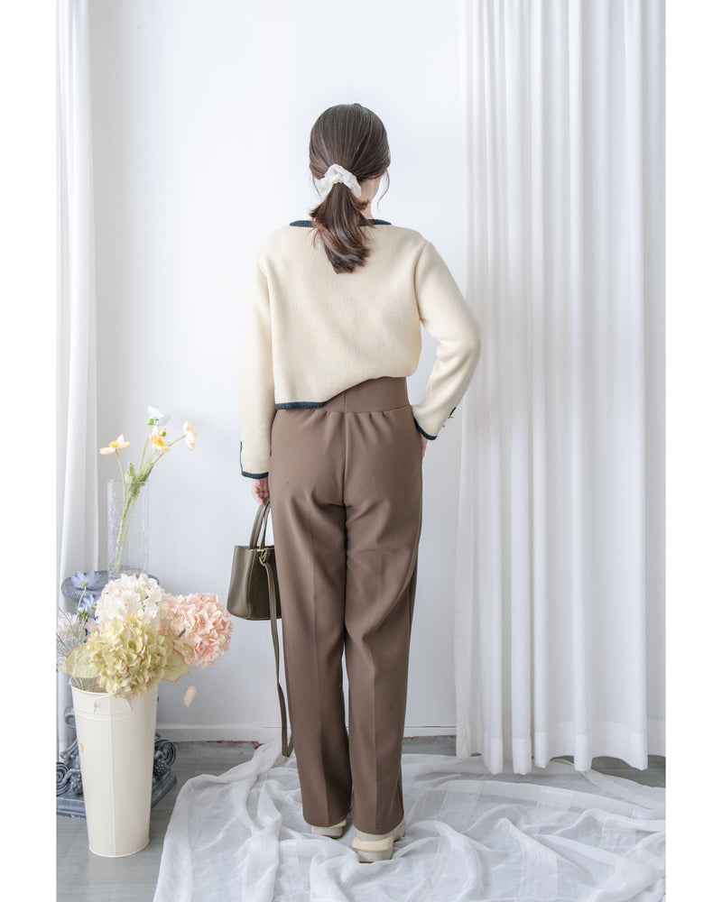 ✨全彈性 Straight Pants 百搭顯瘦高腰西褲/ PT8472