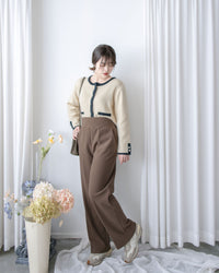 ✨全彈性 Straight Pants 百搭顯瘦高腰西褲/ PT8472