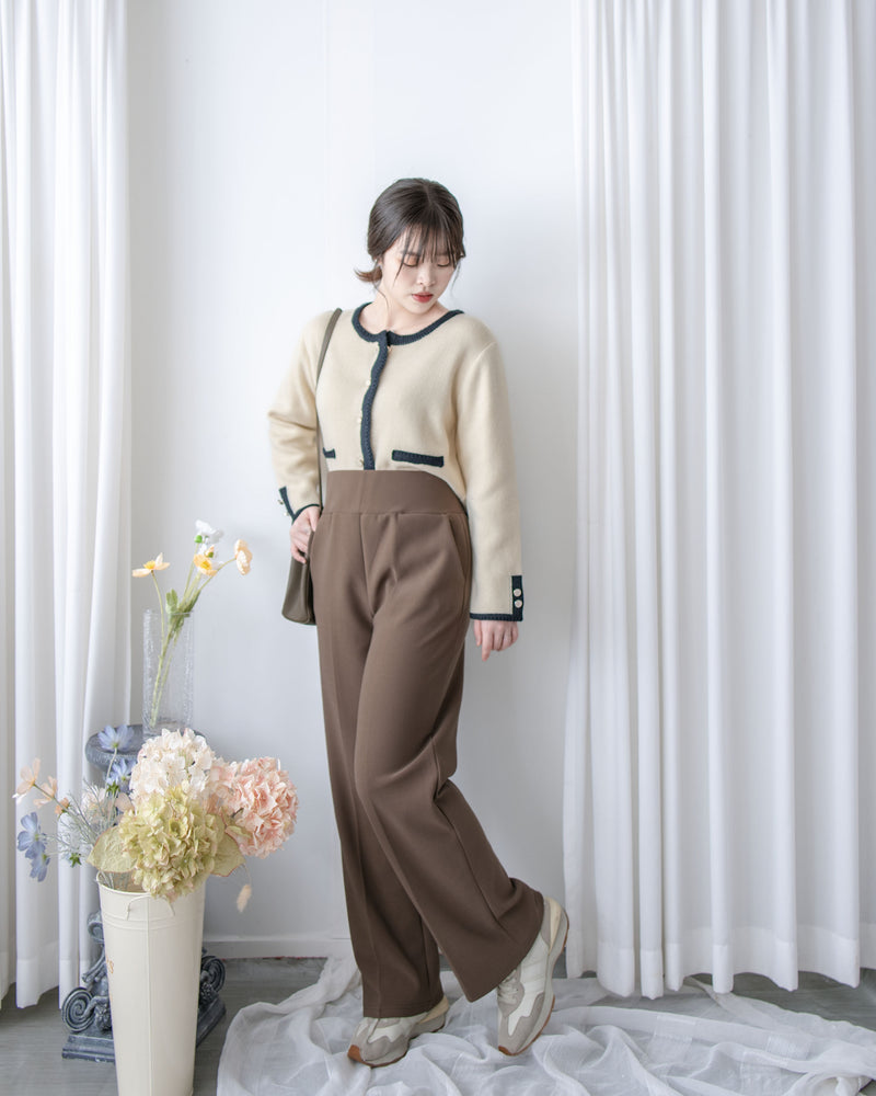 ✨全彈性 Straight Pants 百搭顯瘦高腰西褲/ PT8472