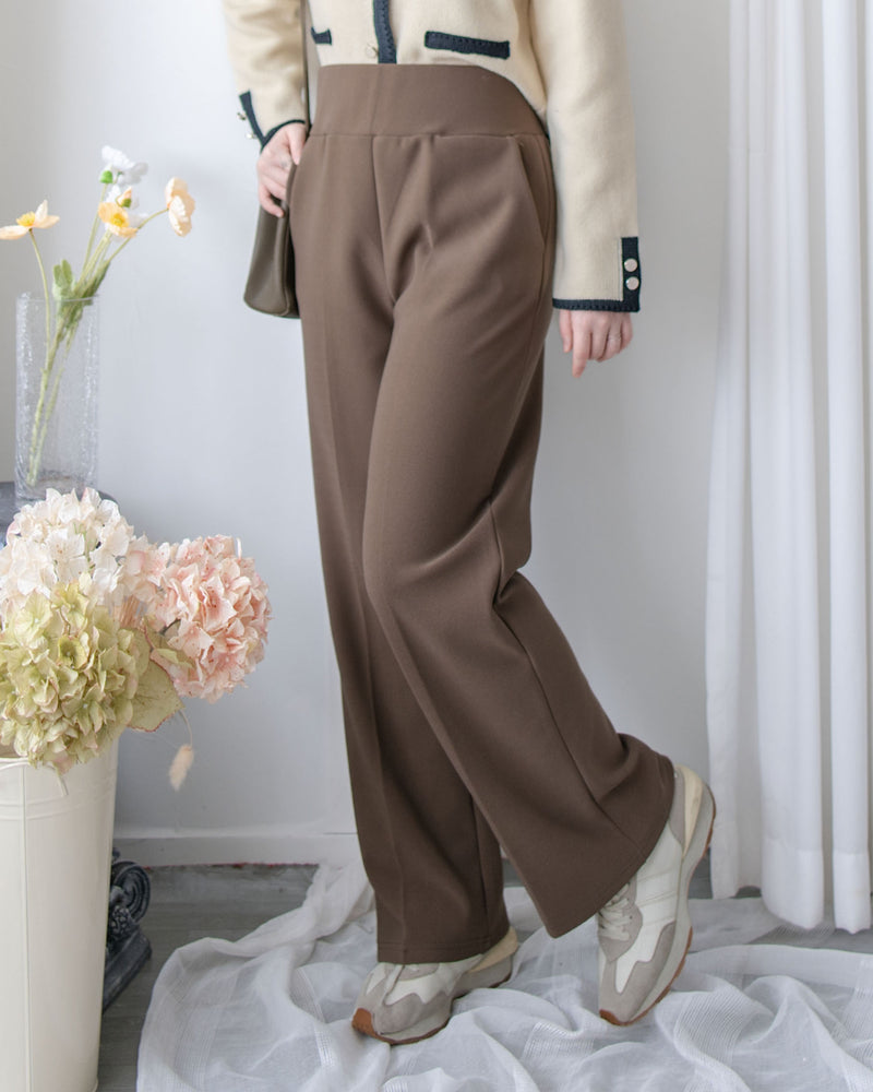 ✨全彈性 Straight Pants 百搭顯瘦高腰西褲/ PT8472