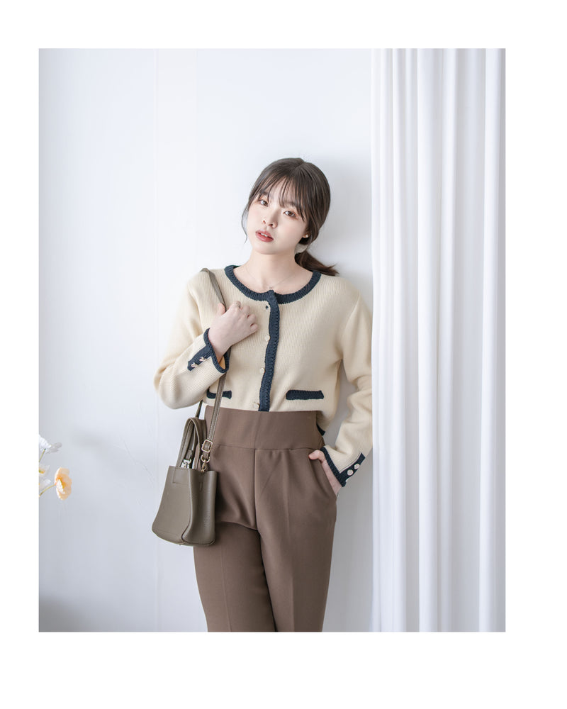 ✨全彈性 Straight Pants 百搭顯瘦高腰西褲/ PT8472