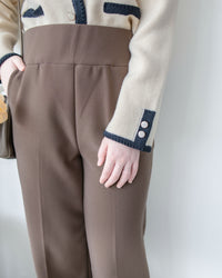 ✨全彈性 Straight Pants 百搭顯瘦高腰西褲/ PT8472