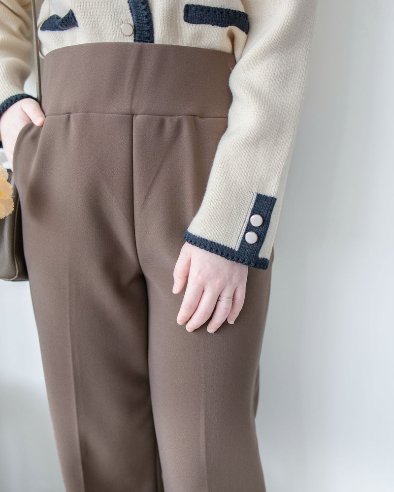 ✨全彈性 Straight Pants 百搭顯瘦高腰西褲/ PT8472