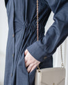 Trench Coat Dress 彈性束腰顯鎖骨風衣或連身裙/ DS1023 (pre-order navy 11月24截單)