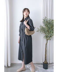 Zipping Dress 無肩線全拉鍊束腰連身裙或外套/ DS1022