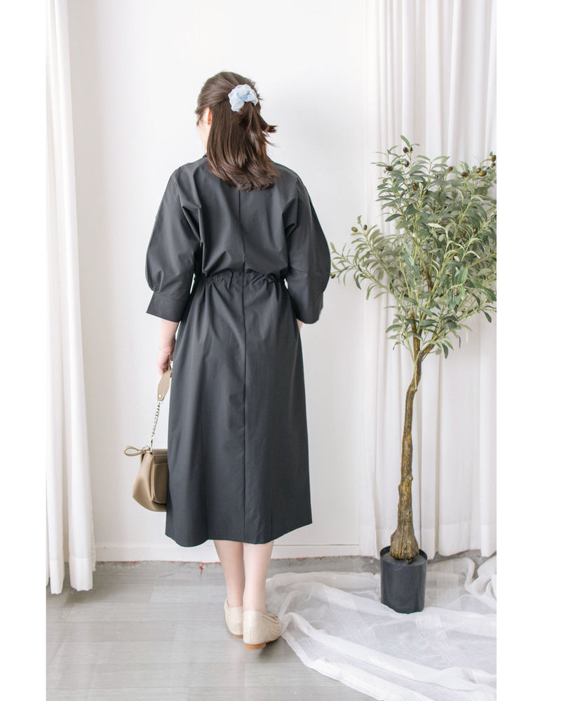 Zipping Dress 無肩線全拉鍊束腰連身裙或外套/ DS1022