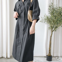 Zipping Dress 無肩線全拉鍊束腰連身裙或外套/ DS1022