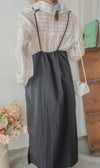 Strap Stripe Shirt 混色直紋個性剪裁防皺恤衫/ TP9060
