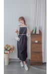 Strap Stripe Shirt 混色直紋個性剪裁防皺恤衫/ TP9060