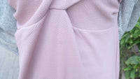Wrap Vest Dress 彈性交叉領口不貼微修腰吊帶連身裙/ DS9676