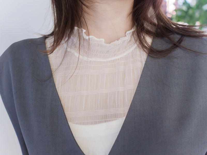 [限量現貨回歸]  Vest Belt Dress 防皺V領中間修飾線修腰背心裙/ DS9665