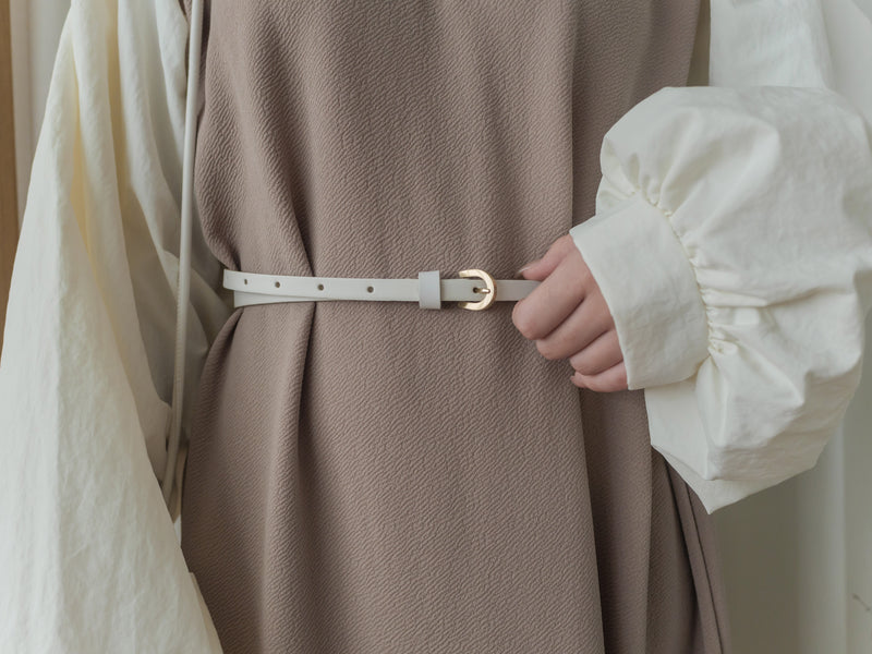 【現貨限量回歸 】Spliced Dress 拼接側開叉無領仿背心裙外穿連身裙/ DS9696