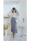 Long knit Top 左右開叉彈性薄線料顯瘦針織/ KT8177