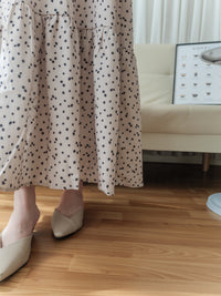 【現貨限量回歸 】Daisy Dress 拼針織背心Daisy印花傘連身裙/ DS9765