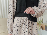 【現貨限量回歸 】Daisy Dress 拼針織背心Daisy印花傘連身裙/ DS9765