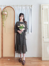(限定熱賣重開❗) Rhombus Chiffon Dress 菱格雙百褶側束腰顯瘦連身裙/ DS9797 (pre-order 2月13日截單)