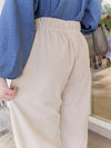 Suede Loose Pants 高腰顯腿長燈芯絨隨性闊褲/ PT8446 （beige sold out)