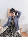 (限定熱賣重開❗) Gold Botton Cardigan 雙色衣邊立體線條金鈕扣外套或上衣/ CD8142  (pre-order 2月13日截單)