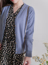 (限定熱賣重開❗) Gold Botton Cardigan 雙色衣邊立體線條金鈕扣外套或上衣/ CD8142  (pre-order 2月13日截單)