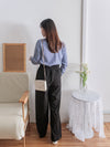 Suede Loose Pants 高腰顯腿長燈芯絨隨性闊褲/ PT8446 （beige sold out)