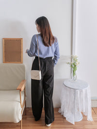 Suede Loose Pants 高腰顯腿長燈芯絨隨性闊褲/ PT8446 （beige sold out)