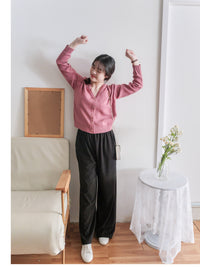 (限定熱賣重開❗) Gold Botton Cardigan 雙色衣邊立體線條金鈕扣外套或上衣/ CD8142  (pre-order 2月13日截單)