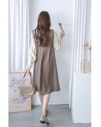 V Vest Set V領背心洋裝內搭上衣套裝 / SE8094 (pre-order 11月24截單)