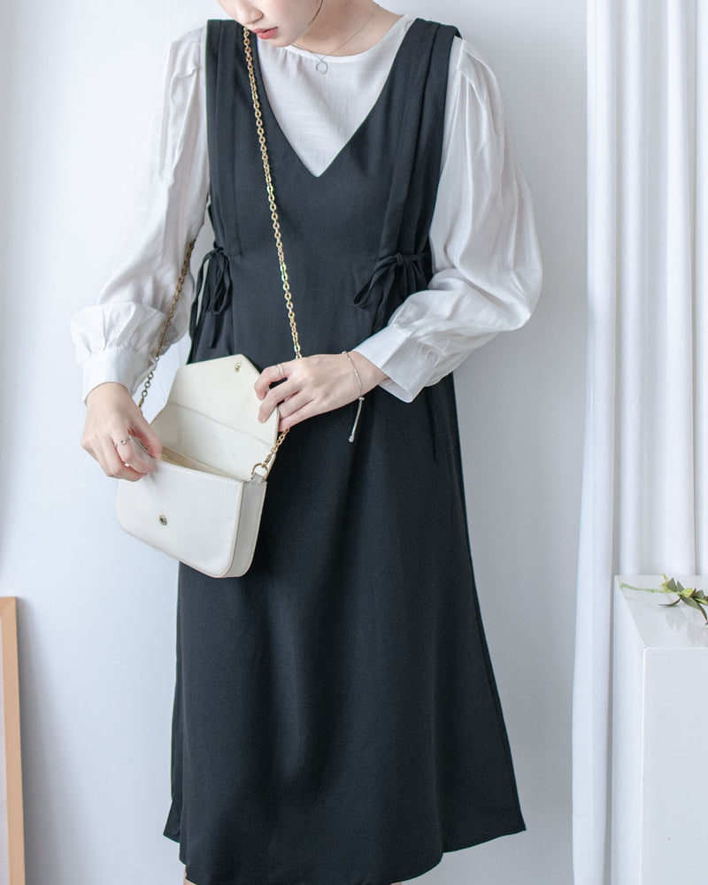 V Vest Set V領背心洋裝內搭上衣套裝 / SE8094 (pre-order 11月24截單)