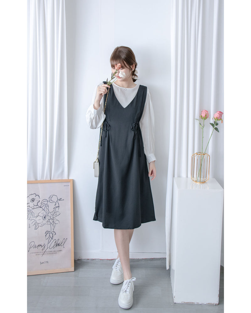 V Vest Set V領背心洋裝內搭上衣套裝 / SE8094 (pre-order 11月24截單)