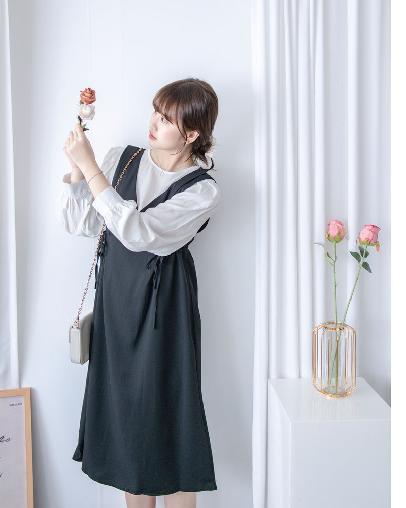V Vest Set V領背心洋裝內搭上衣套裝 / SE8094 (pre-order 11月24截單)