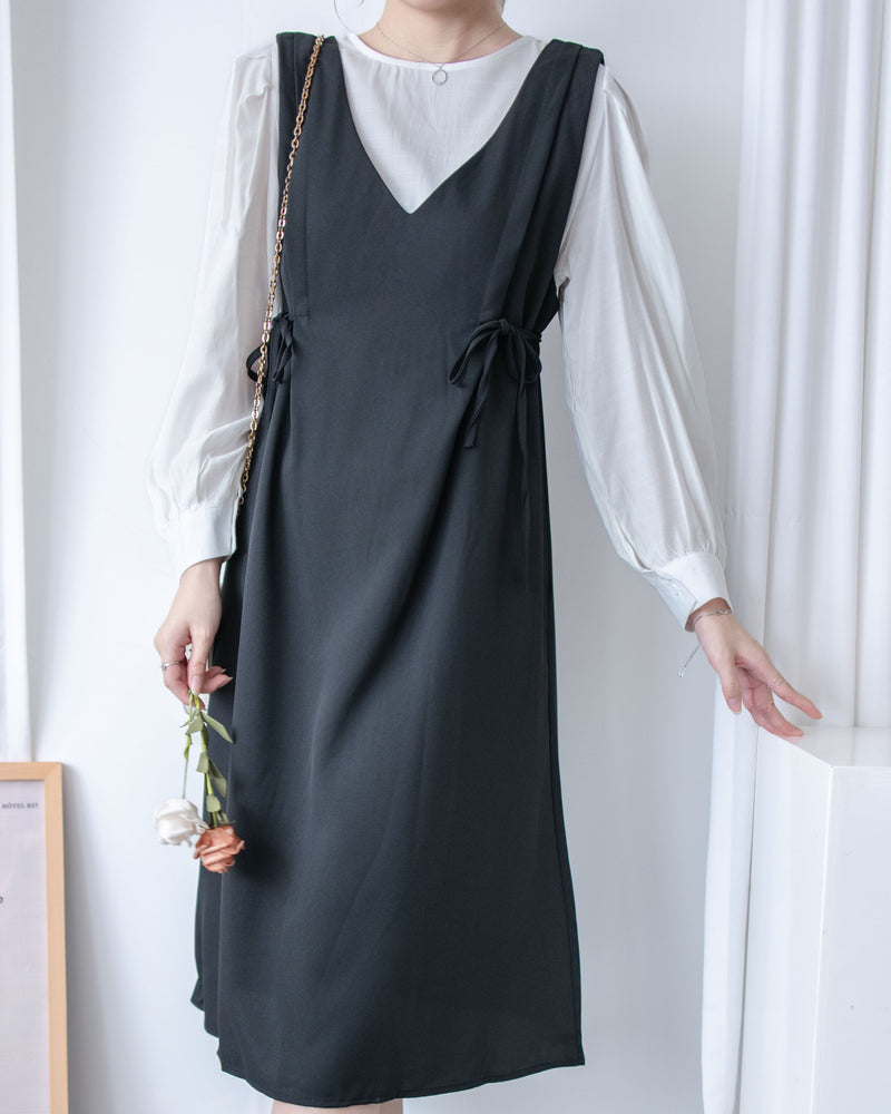 V Vest Set V領背心洋裝內搭上衣套裝 / SE8094 (pre-order 11月24截單)