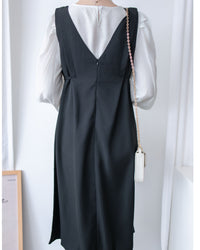 V Vest Set V領背心洋裝內搭上衣套裝 / SE8094 (pre-order 11月24截單)