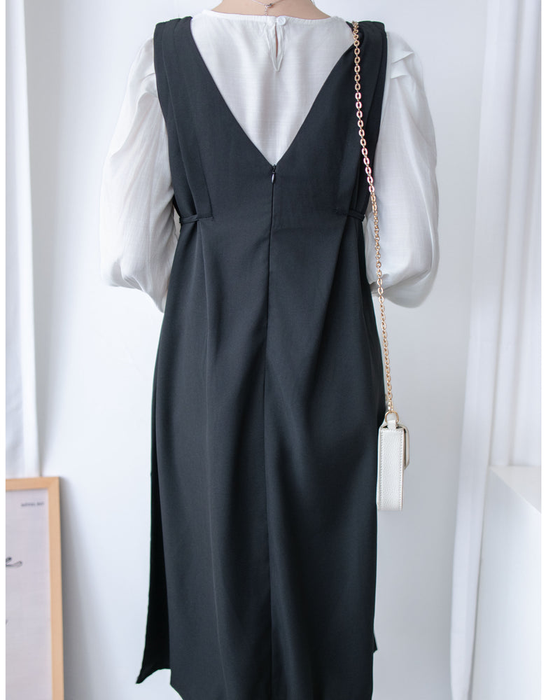 V Vest Set V領背心洋裝內搭上衣套裝 / SE8094 (pre-order 11月24截單)